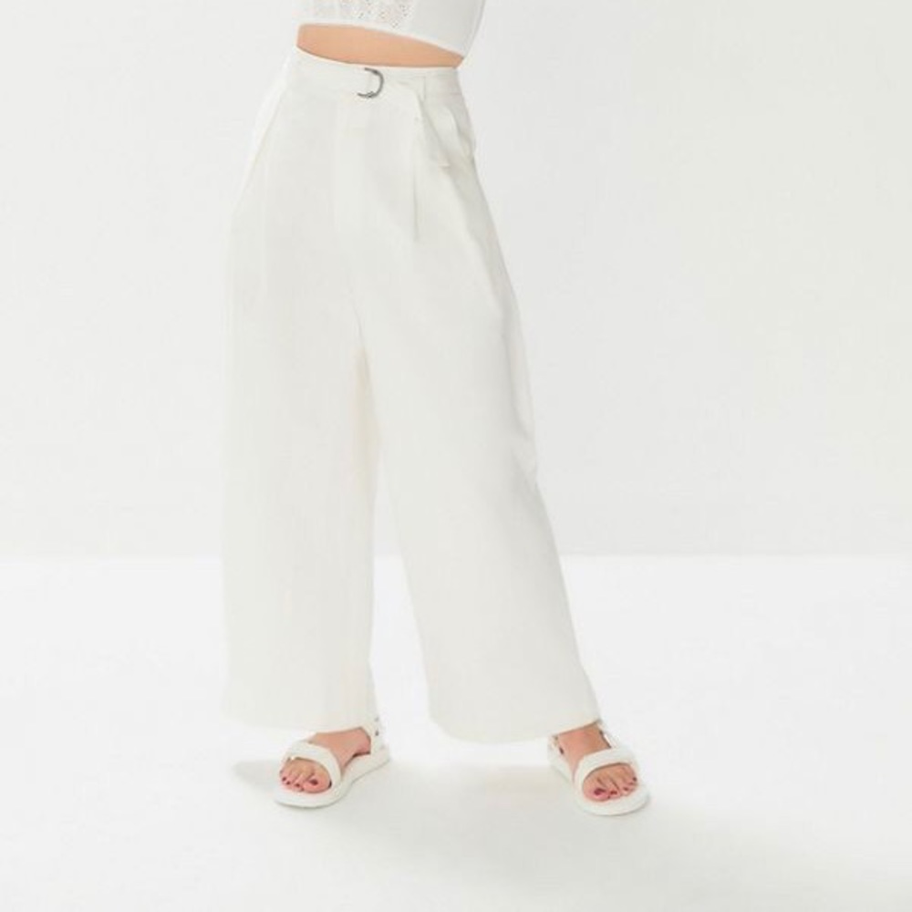 Wide Leg White Pants